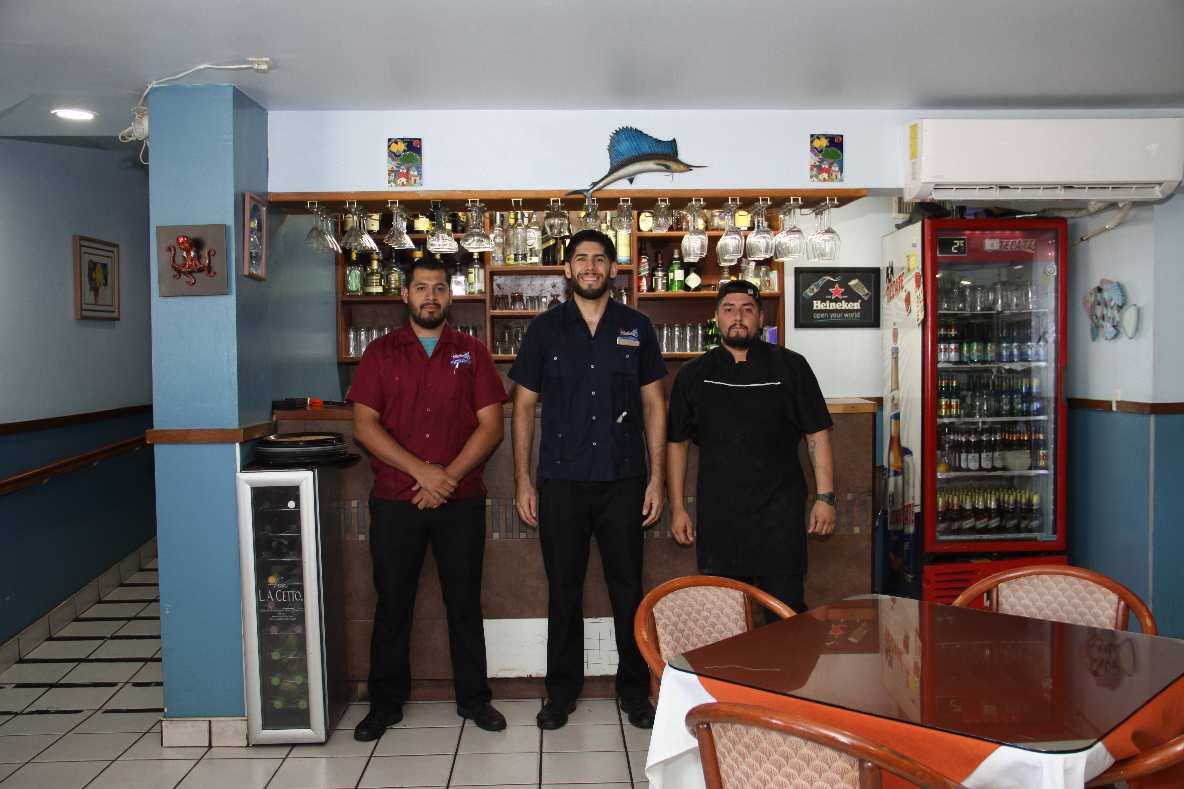 Staff at Rabelos Restaurante in Tijuana